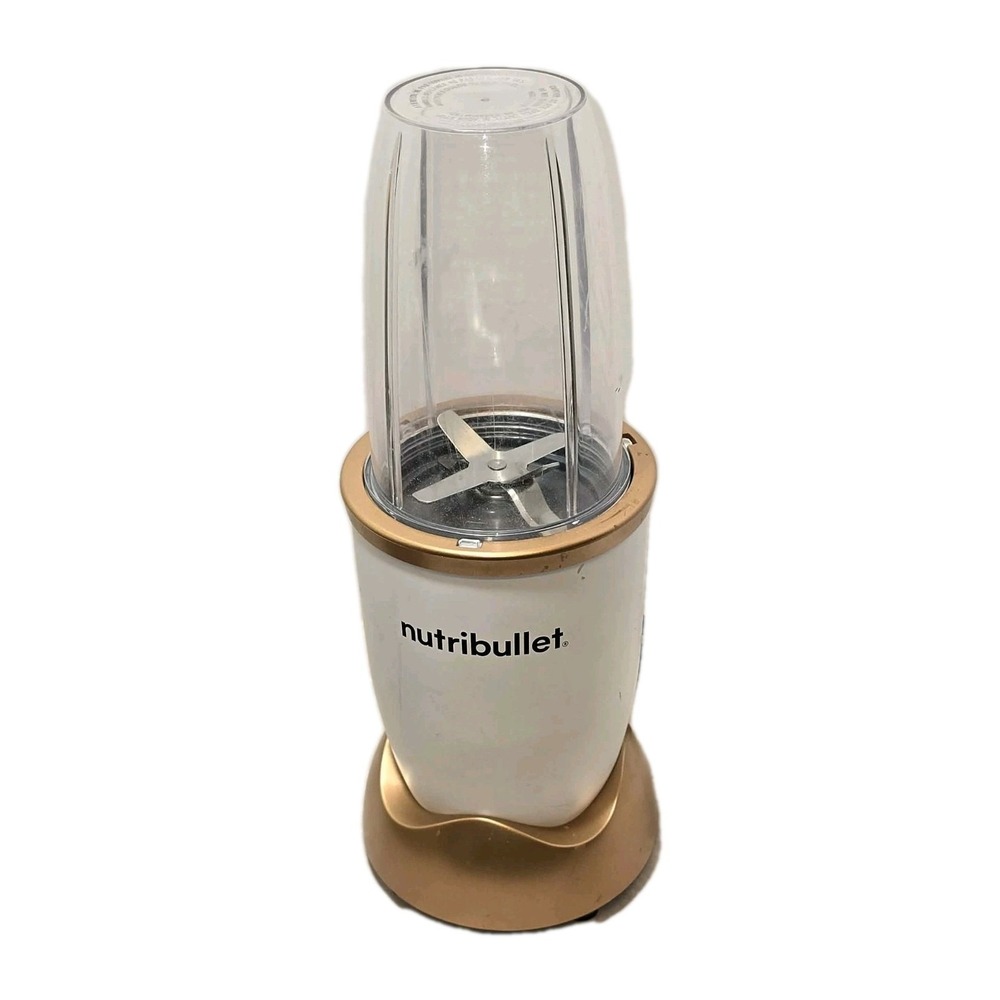 NutriBullet 500W Personal Blender Matte White Gold 3 Piece Smoothie Maker
